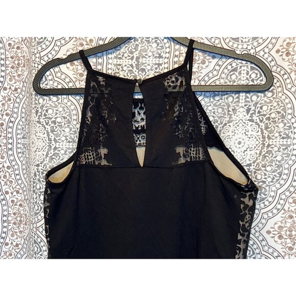 Nicole Black Lace Halter Bodysuit Size S - Picture 5 of 11